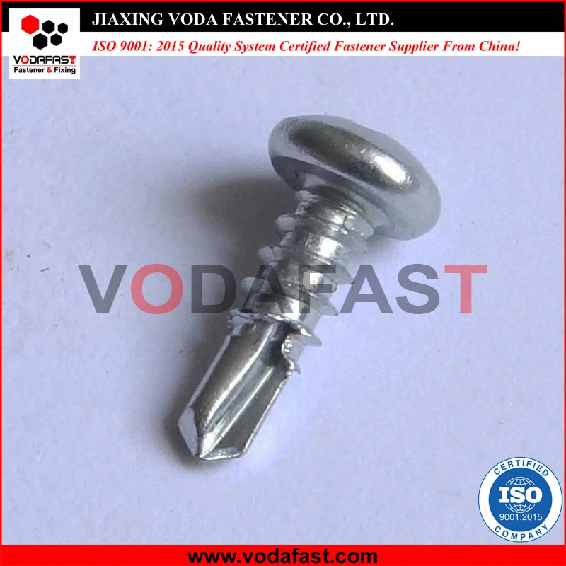 Galvanizado Vodafast Pan auto cabeza de tornillo de perforación