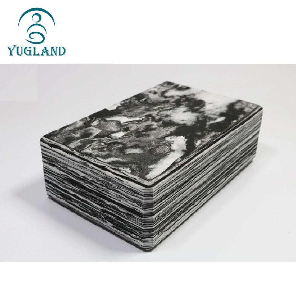 Yugland Fitness EVA Material Cheap Price Marbled Yoga Block Yoga Brick