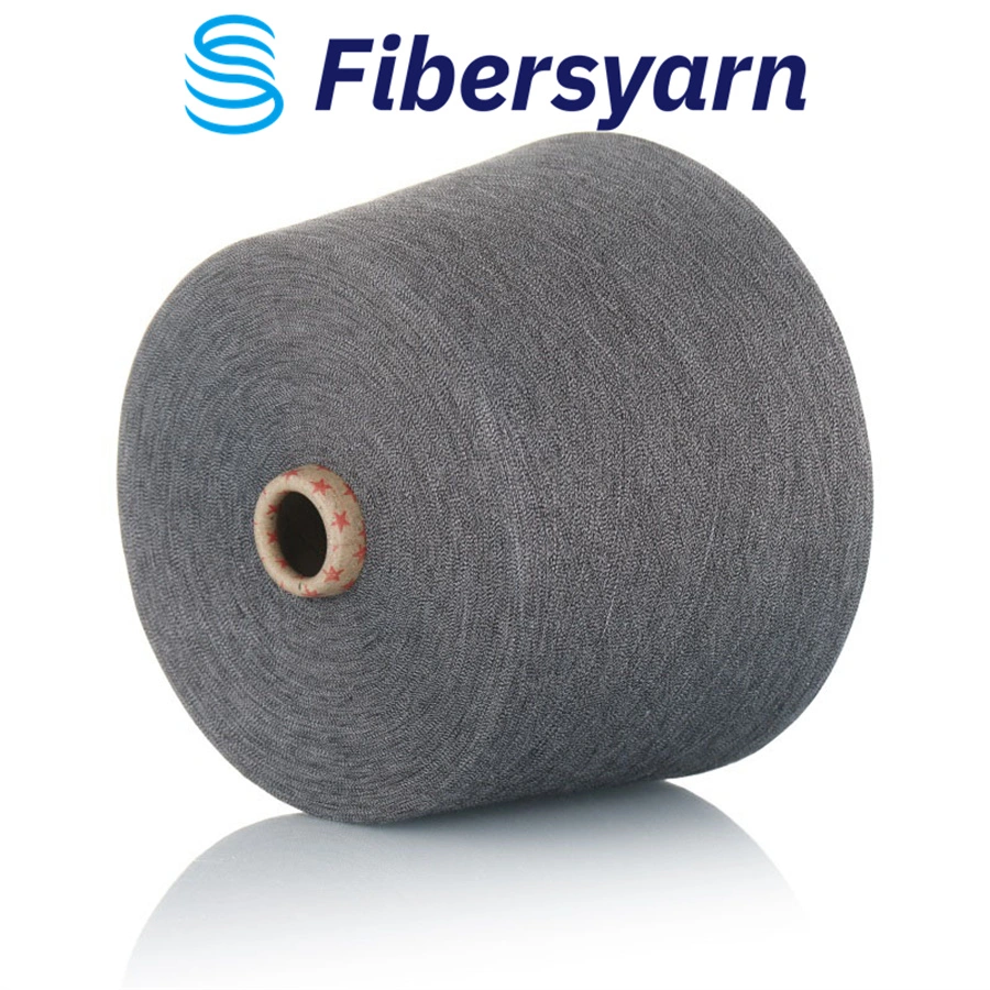 Textile Color Fabric Wool Polyester Flat Knitting Machine Combed Cotton Blended Viscose Covered Core Spun Yarn