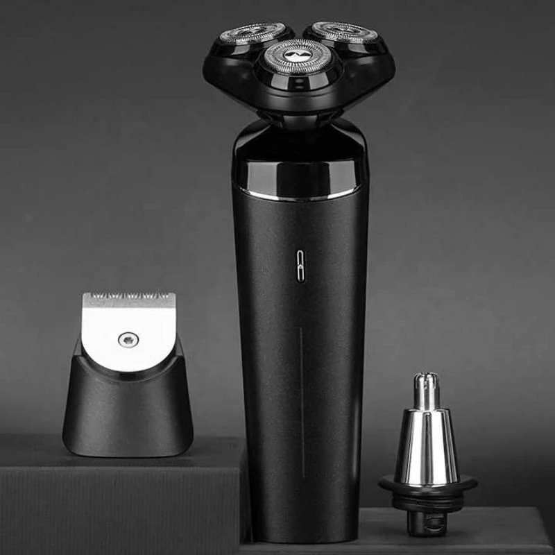 Waterproof Multifunctional Cordless Rechargeable Nose Beard Shaver Trimmer Professional Electric Razor Hair Hairdresser Set