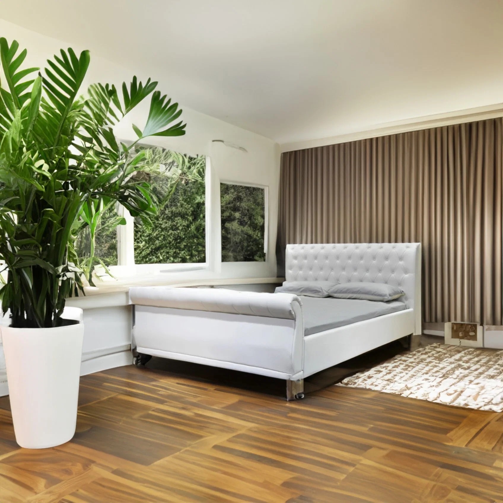 Doble Huayang caliente americana dormitorio cama de diseño personalizado de muebles de salón