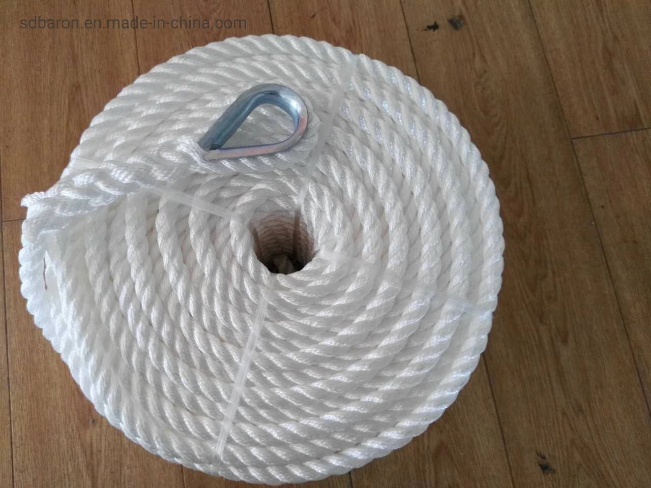 Nylon 3 Strand Dock Line, Twisted Nylon Rope, Black or White Multipurpose Wire, Crafts, Traction, Dock Line and Heavy Load.