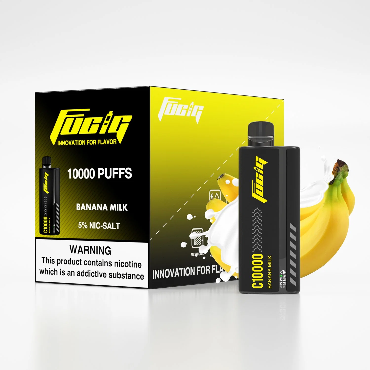 Fucig C10000 Puffs con E-Liquid &amp; Power Screen Display Puff Bar Elf-Bars