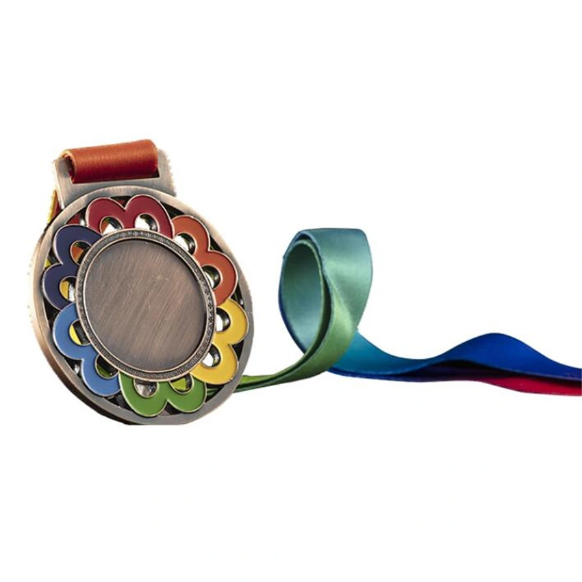 High quality/High cost performance Medal Custom Metal Sports Medallion with Ribbon