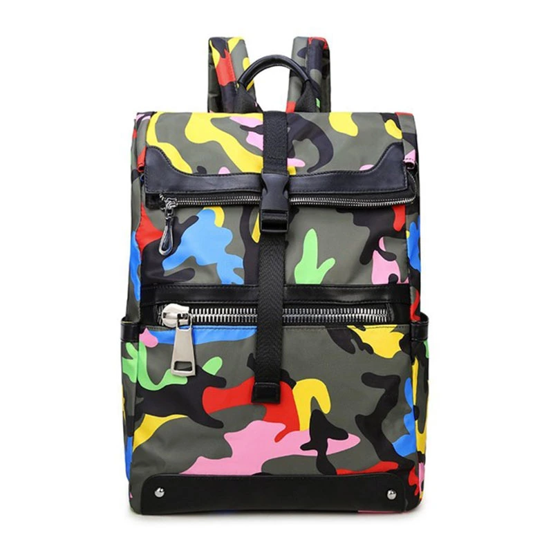 Fashion Camouflage Backpack Best Roll Top Bag for Teenagers 2021 Backpack for School