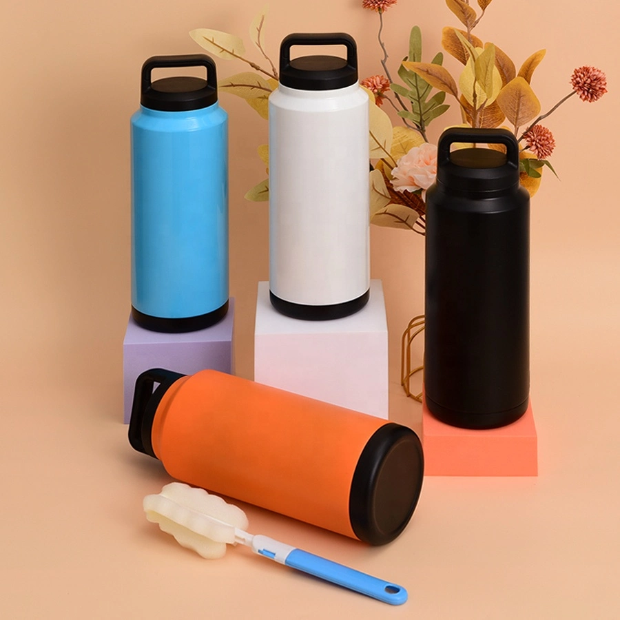 Water Personalized Wide Mouth Eco Friendly Powder Coat New Ice Leakproof Insulated Bottle