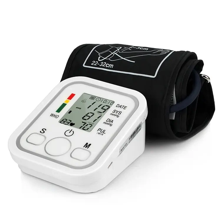 Monitor de presión arterial electrónico brazo de presión arterial Pulso Monitores tonómetro Esfigmomanómetro