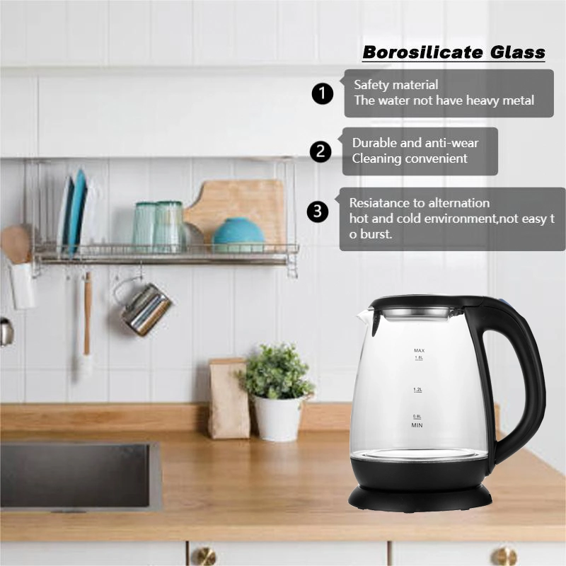 Small Home Appliance Tea Kettle de gran apertura 1,8L de gran capacidad Hervidor de agua extraíble té Infaner China hervir rápidamente agua eléctrica caliente Hervidor de agua