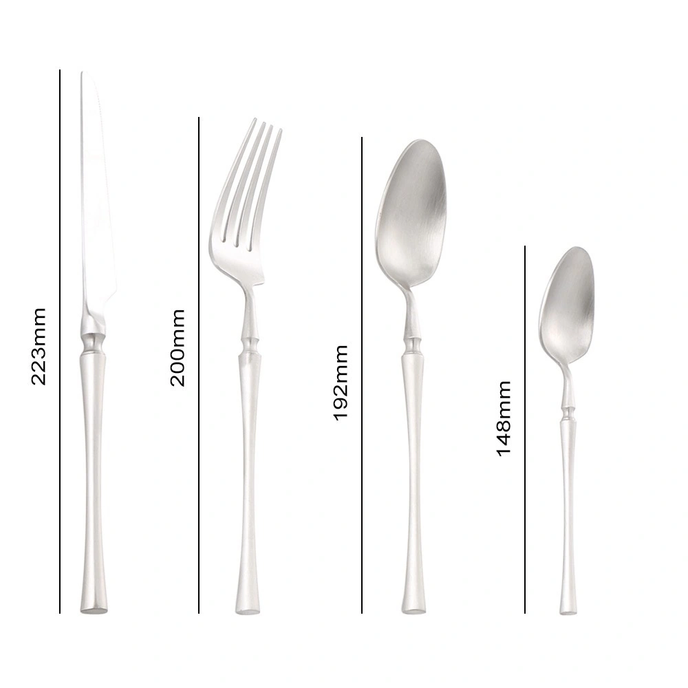 Satin Finish Stainless Steel Cutlery Utensils Set for Home