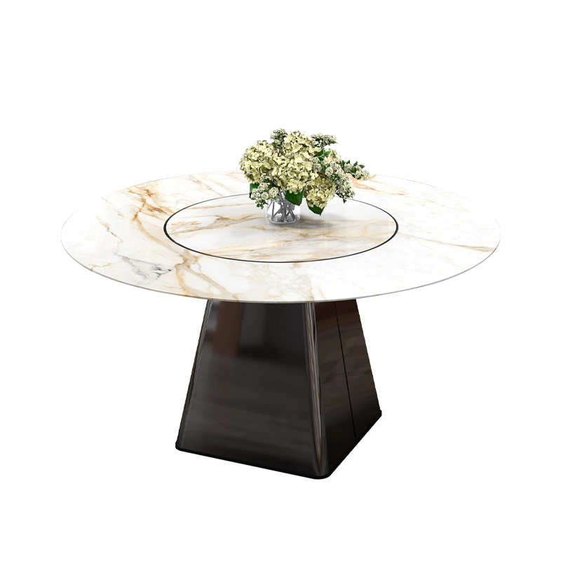 Luxury Modern Marble Restaurant Room Sets Coffee LED Home Furniture Dining Table