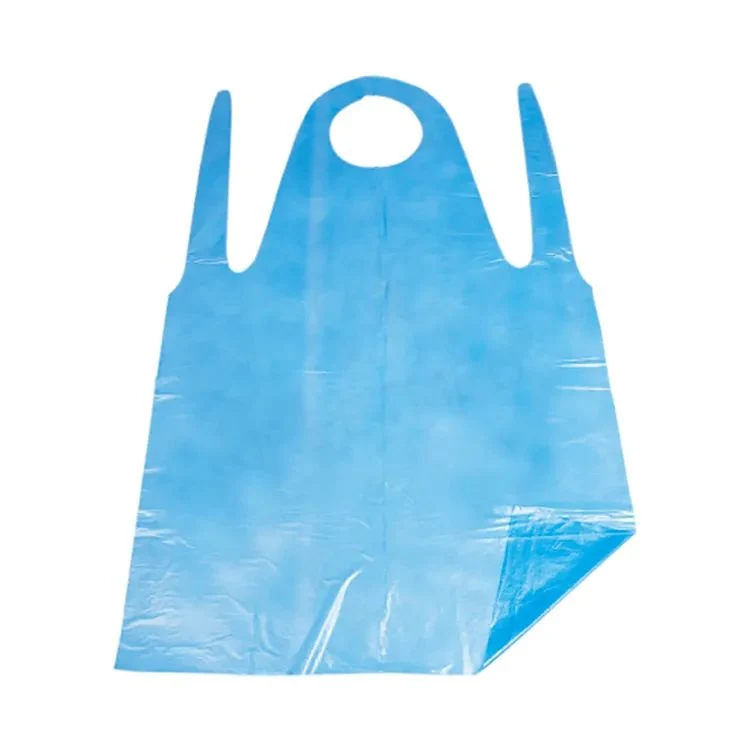 Disposable Plastic PE Salon Apron Barber for Work Transparent and Waterproof