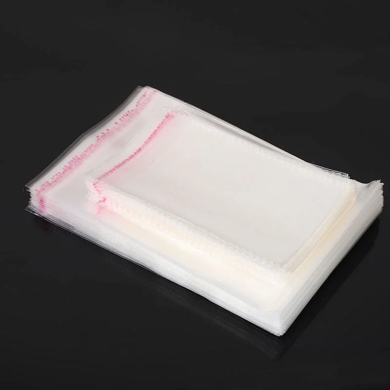 Custom Printed Clear Cookie Bag Resealable OPP Bag Self-Adhesive