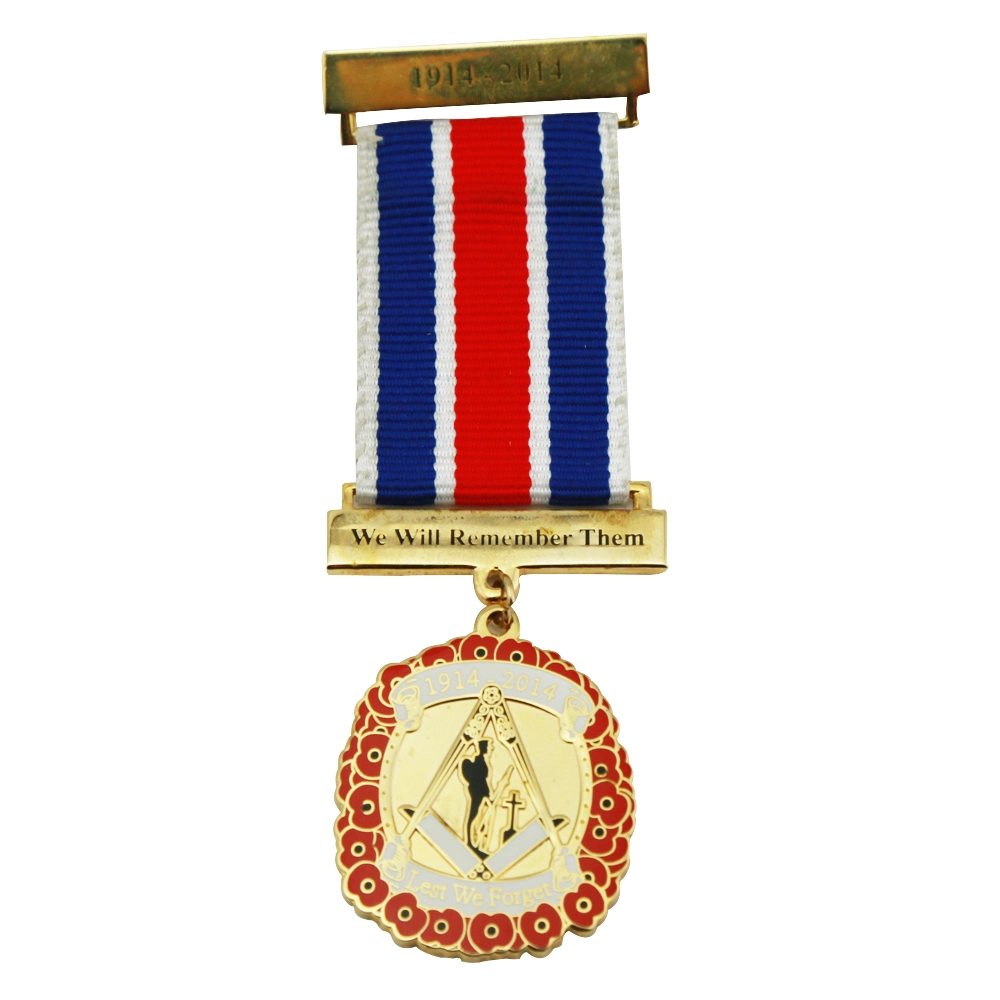 Custom Award Medallion of Honor with Velvet Box Medal and Badge