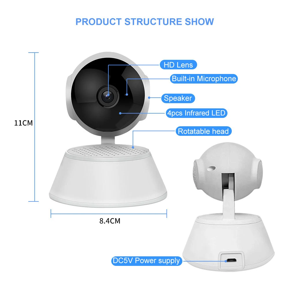 Самый дешевый беспроводной сетевой адаптер 480p WiFi Smart Home Wireless Security Audio Камера