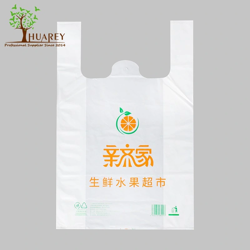 PLA+Pbat Cornstarch T-Shirt Bag for Shopping