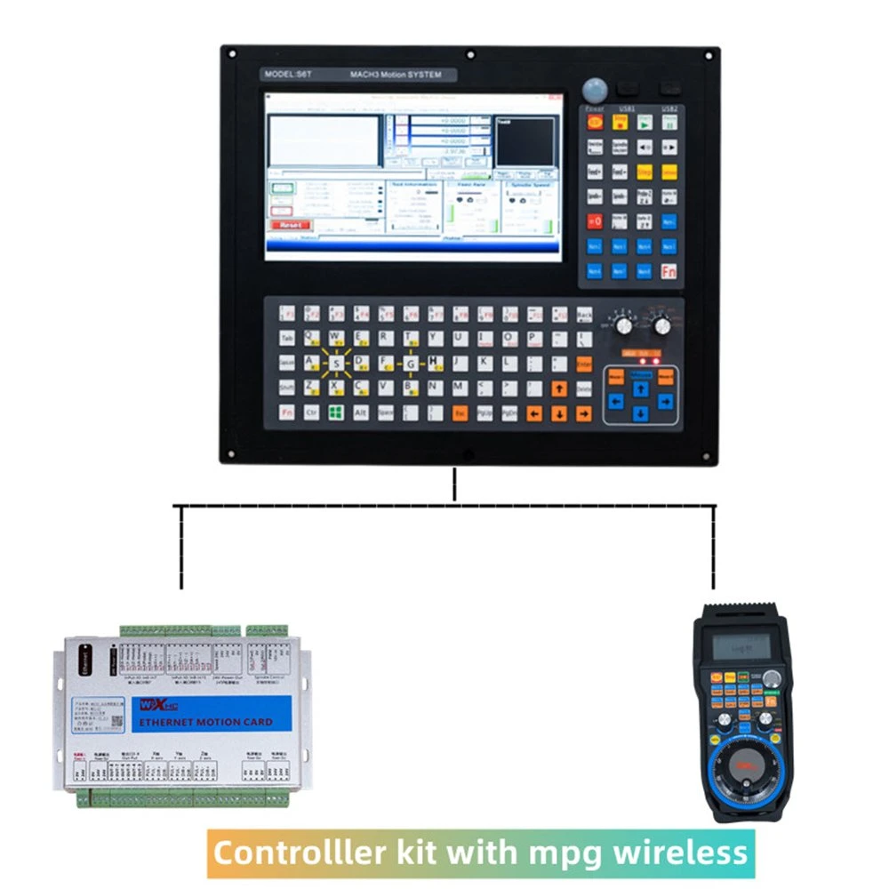 Mach3 Keyboard All-in-One PC CNC Control Panel Complete Controller Kit with Mpg