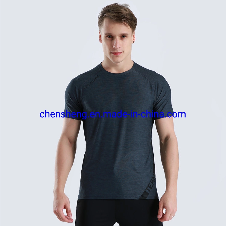 Fashion Solid Color Quick Dry Cheap Wholesale/Supplier T Shirts Mens Tshirt Sport Plain T Shirt Wear for Gym Fitness