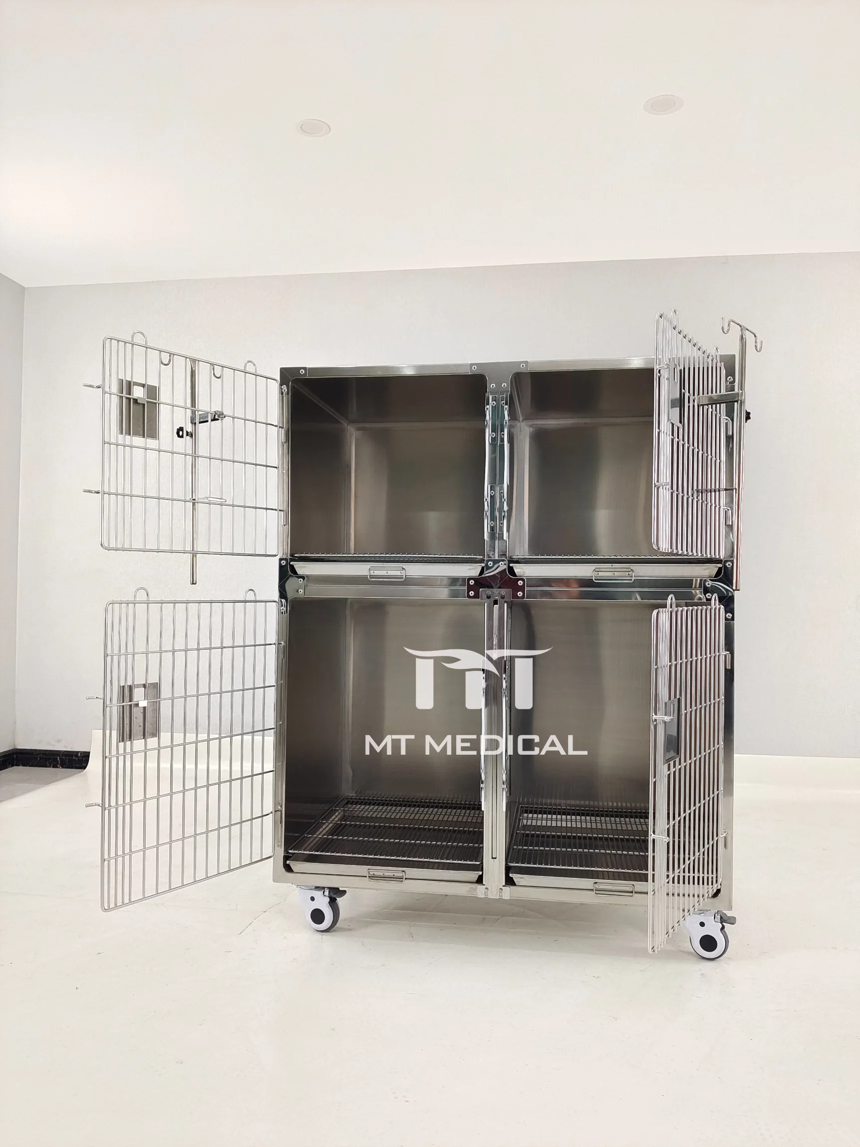 Emballage en bois Aucune Mt-Medical 1220*700*1570mm Chien de compagnie cage en acier inoxydable