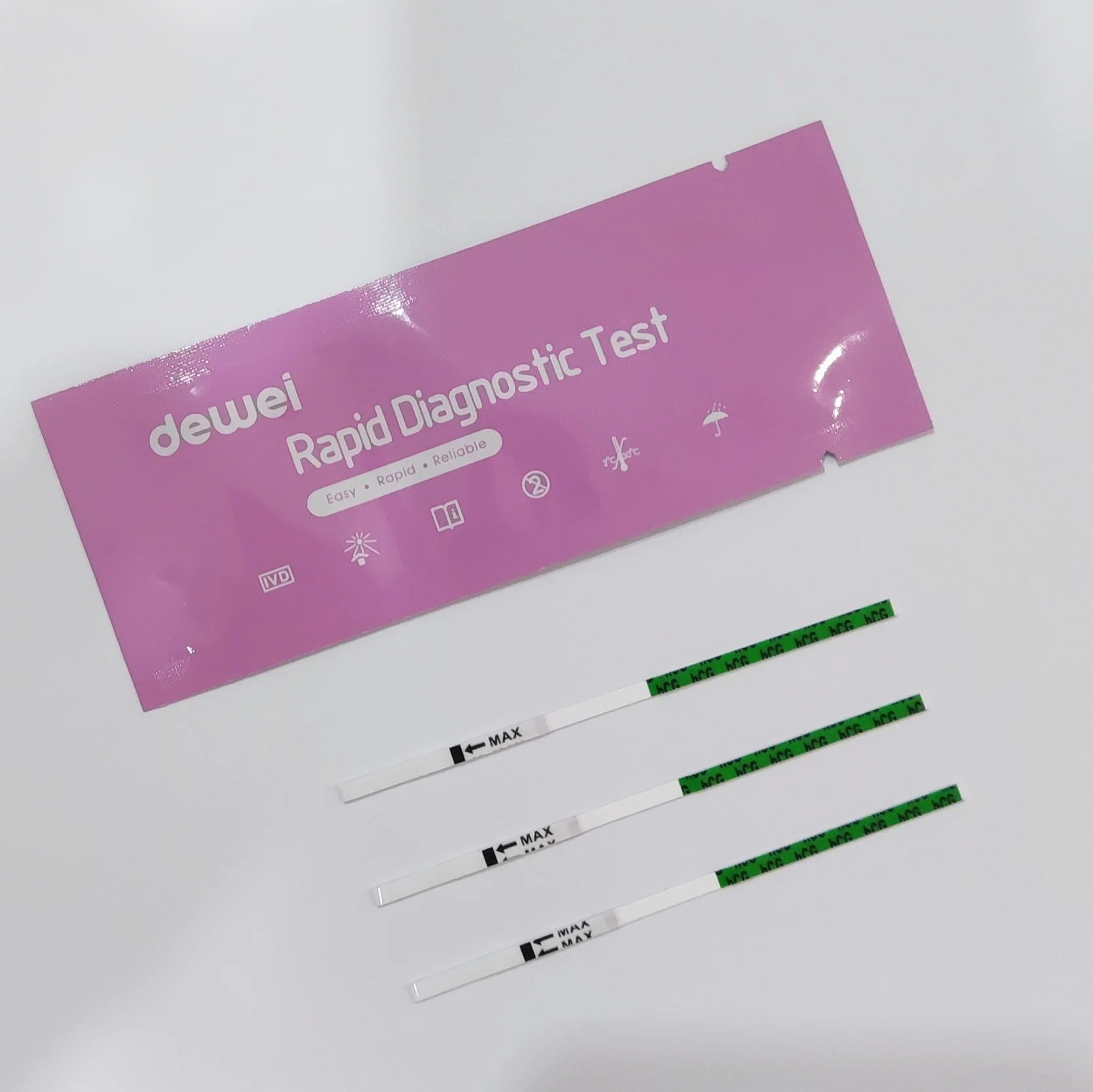 Kit de test de grossesse pour échantillon d'urine Test de bandelette de test d'ovulation HCG