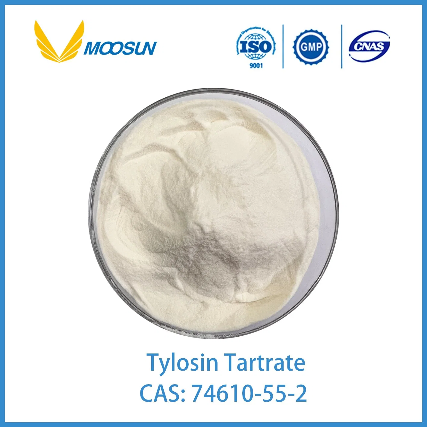 Superb Veterinary Tylosin Tartrate CAS 74610-55-2 with GMP ISO Standard