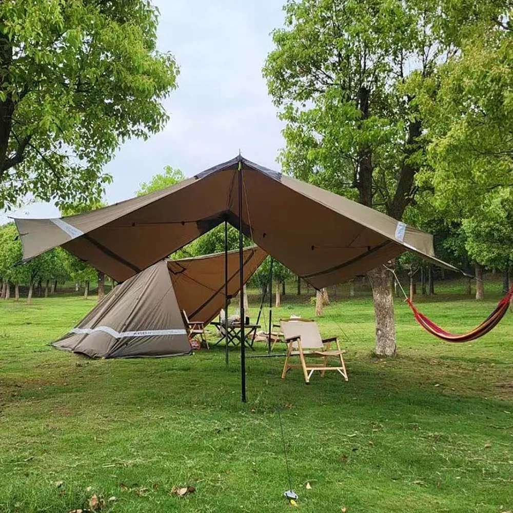 Prueba de rayos UV resistente al agua portátil de la playa Camping refugio carpa toldo parasol