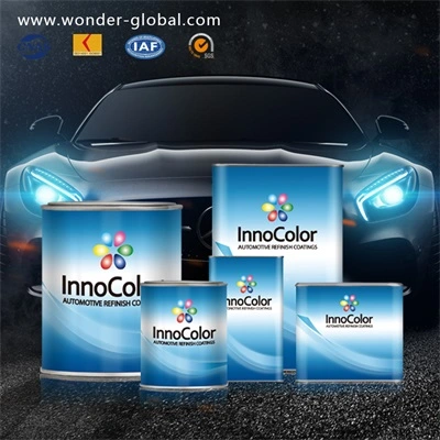 Automotive acabar Innocolor acabado alto brillo de la pintura de carrocerías de color sólido de alimentación de la pintura de coche