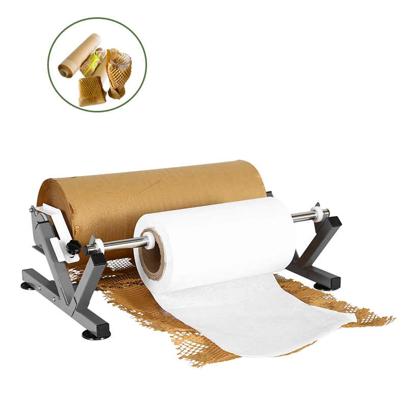 Easy to Operation Kraft Packaging Roll Dispenser Wrapping Paper Honeycomb Making Machine