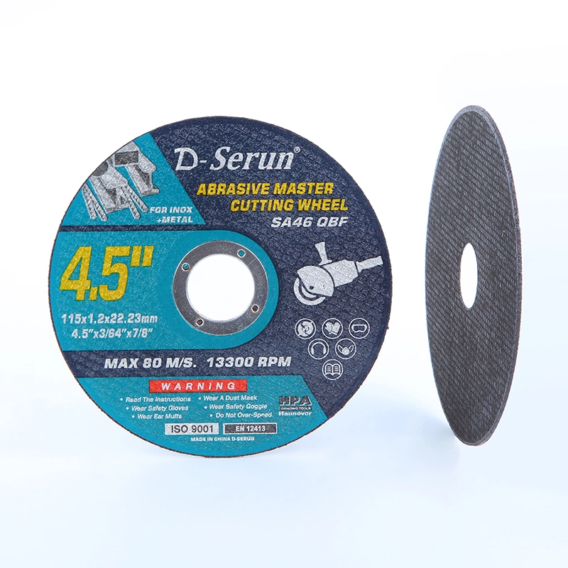 Ferramenta de hardware disco abrasivo 125X1.2X22 mm Metal e roda de corte em aço inoxidável