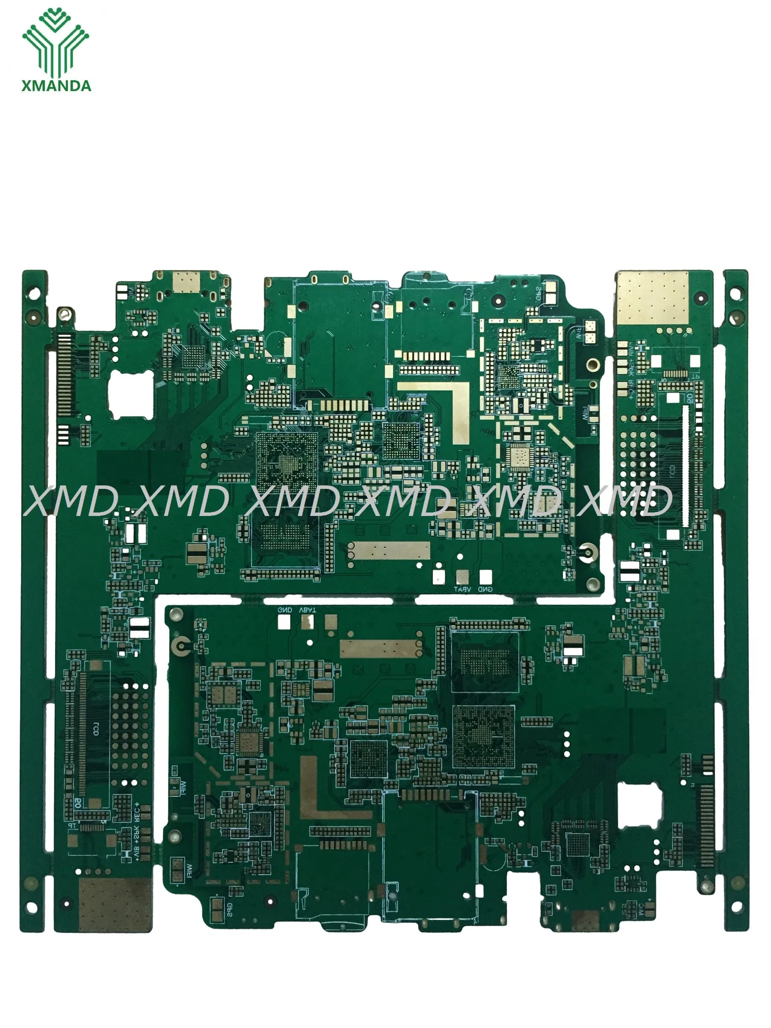 Customized Fr-4 Multilayer Controlled Impedance PCB for Power Controller 1 Oz 0.2mm