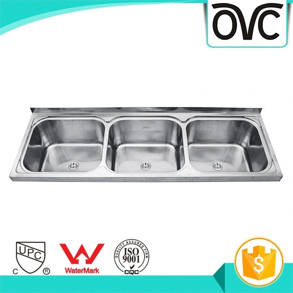 Loiça sanitária Novo Design em aço inoxidável Undermount Taça Individual ou Duplo pia de cozinha