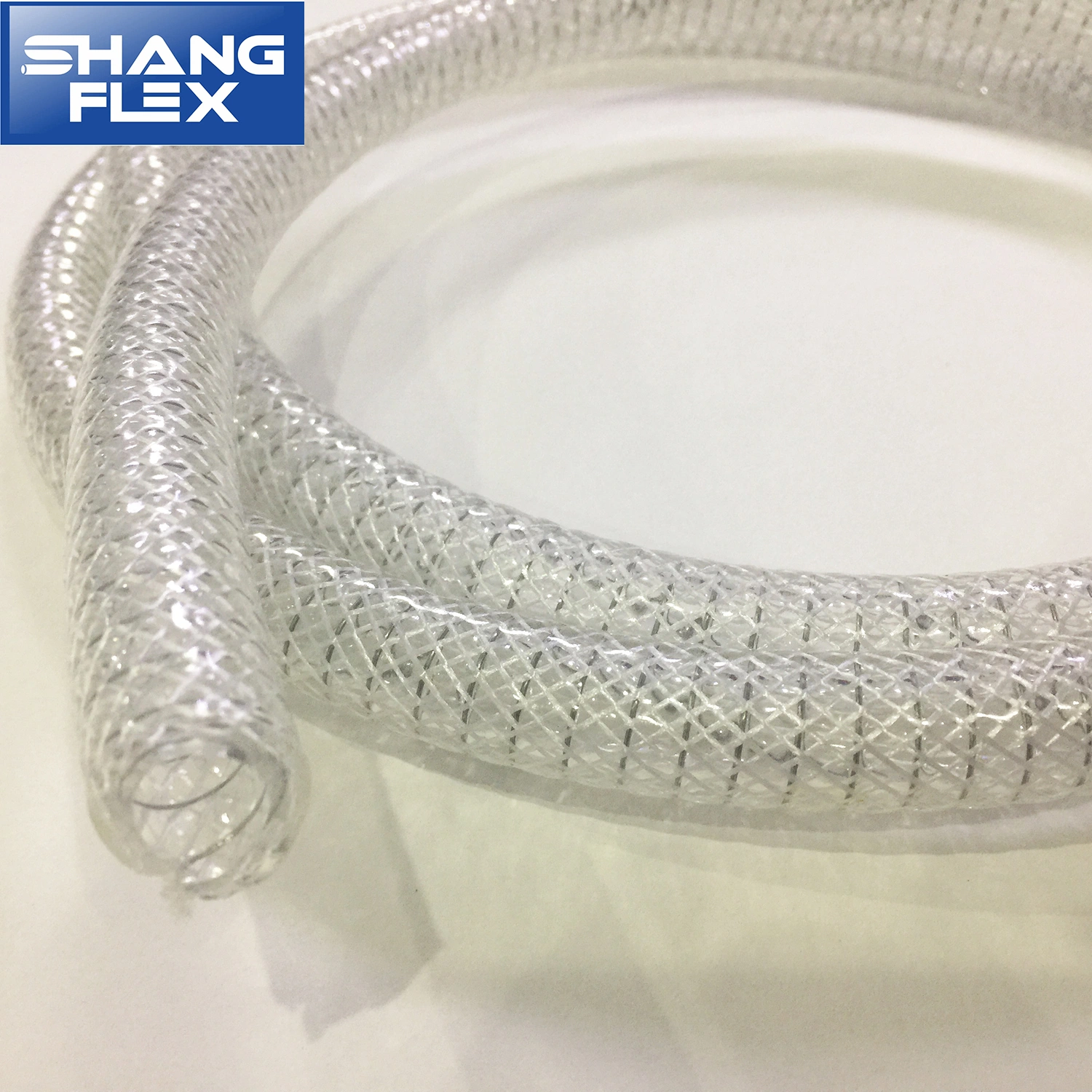 Anti Chemical PVC Fiber and Steel Wire Reinforced Hose for Water Oil Transfer