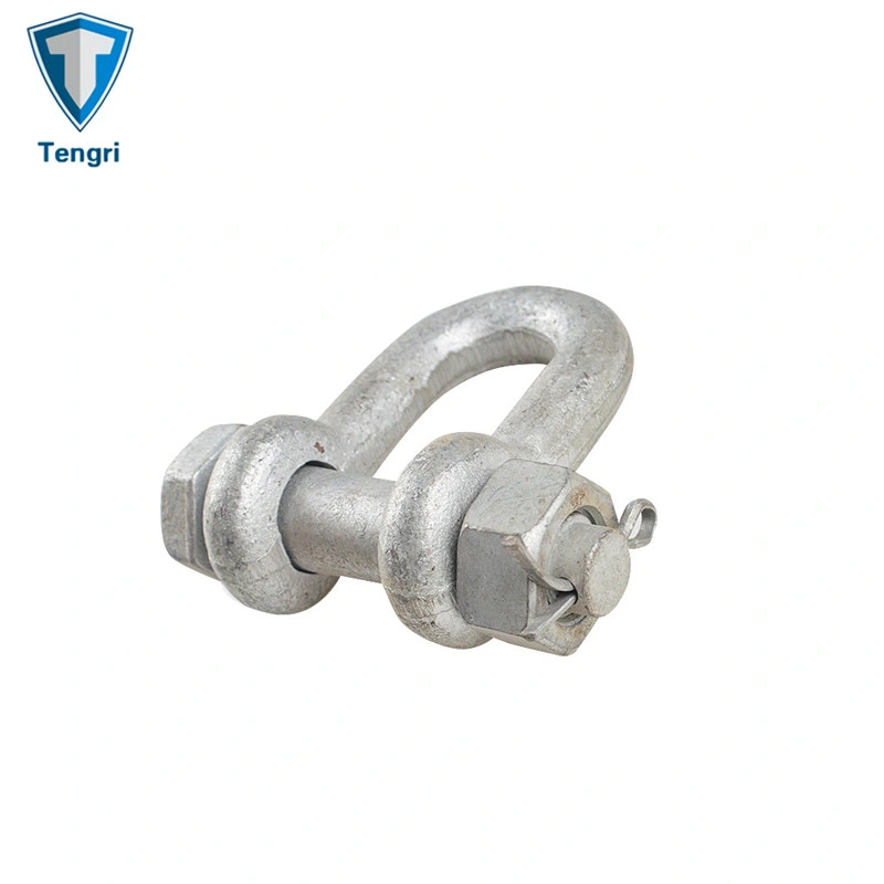 Hot Dipped Galvanizing Us G2150 D Shackle with Safety Pin