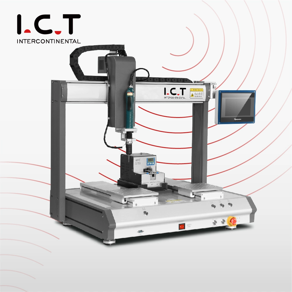 I. C. T Full Automatic Four-Axis Soldering Robot PCB Desktop Soldering Machine