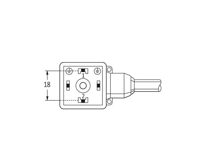 Solenoid Connectors Grey Murrelektronik 7000-18081-2261000 Murr Elektronik Wire Cable