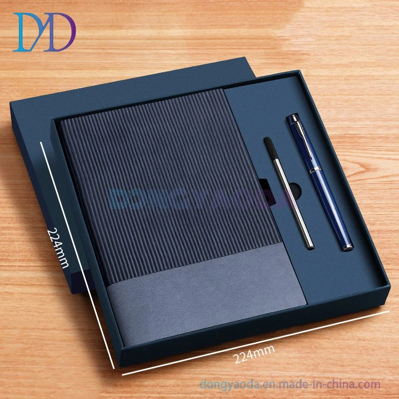 A5 High-End Soft Leather Notebook/Custom Logo/Gift Notepad Set