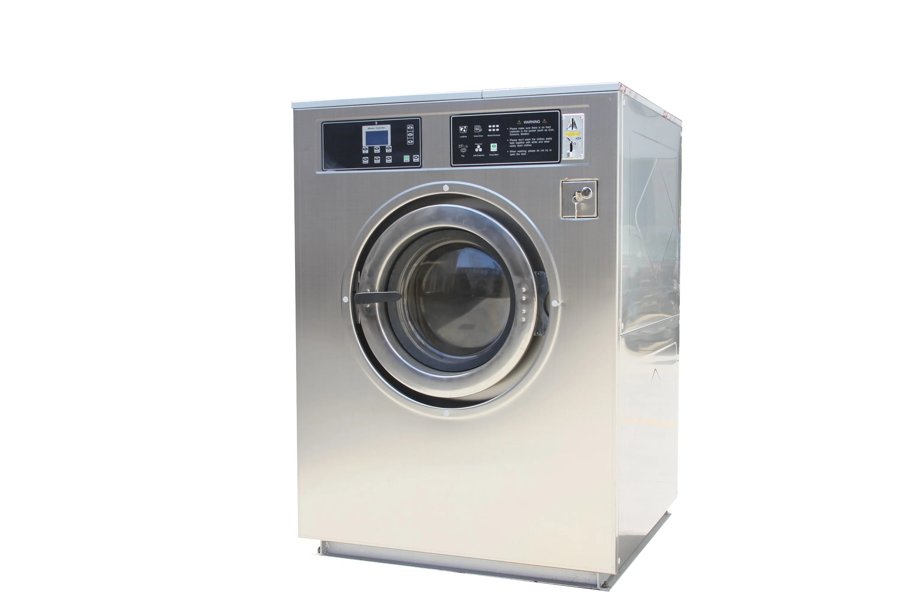 Machine à laver commerciale pour laverie en libre-service avec fonctionnement à pièces disponible