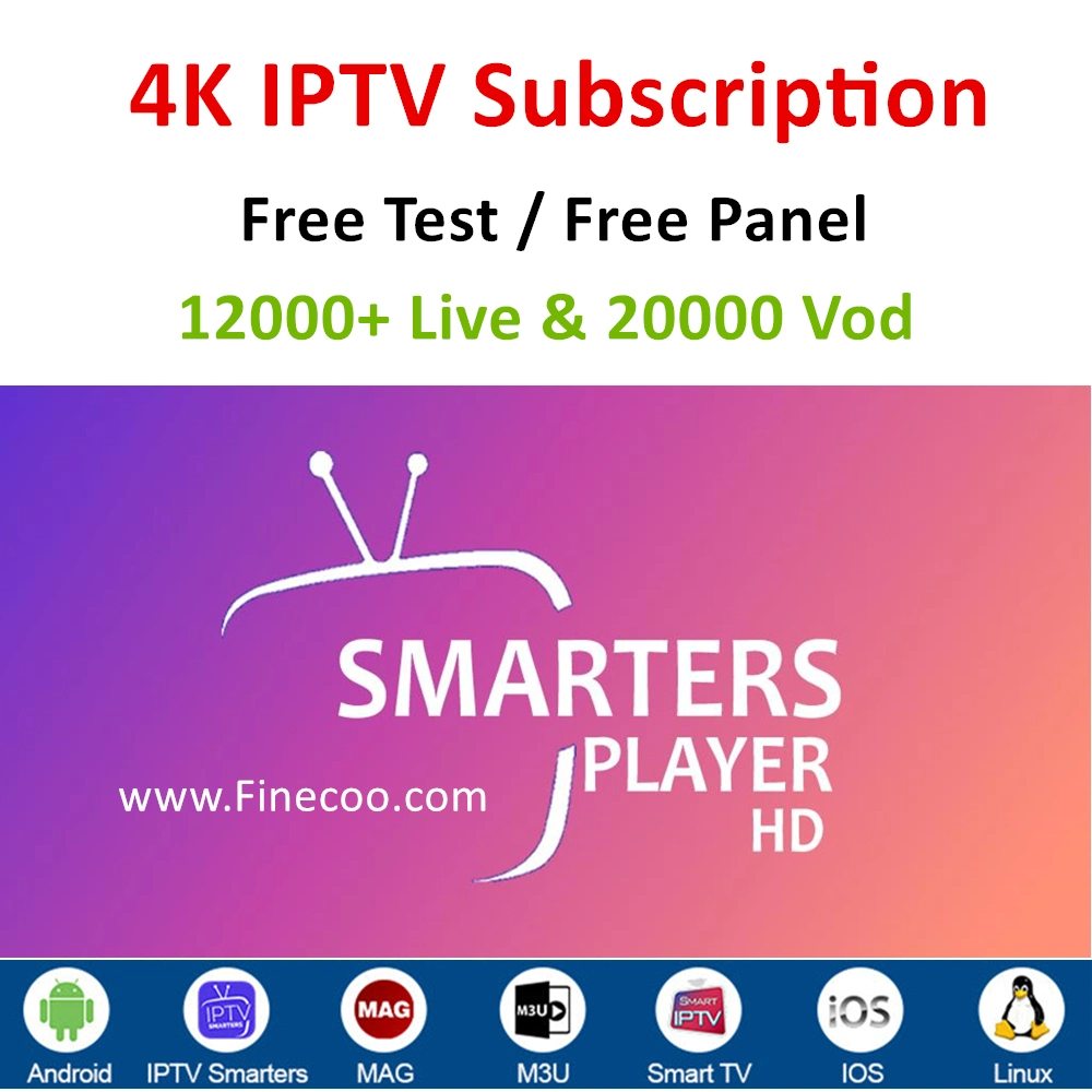 Le Maroc IPTV Panneau revendeur Crédit d'abonnement M3U 4K Code serveur xxx