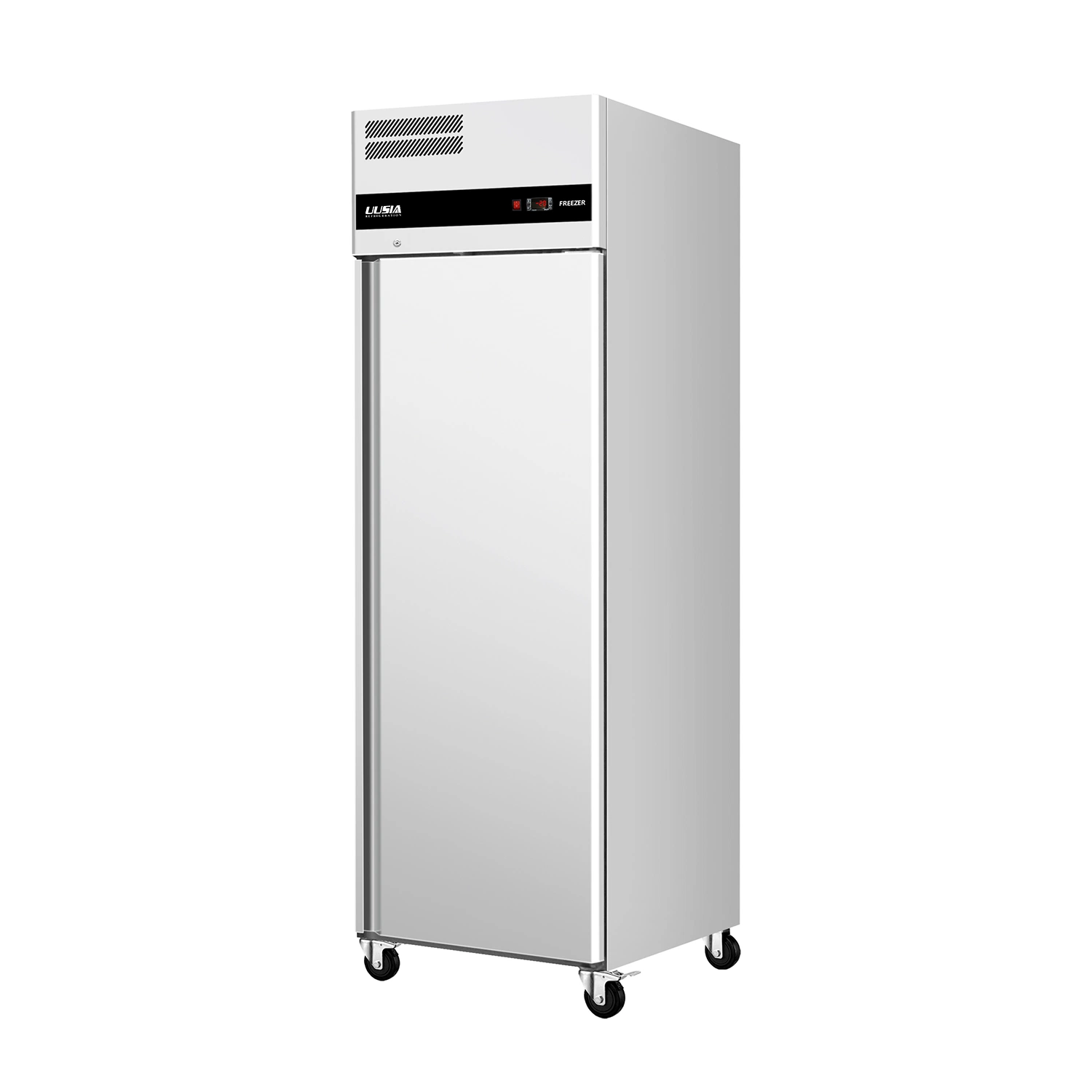 37.1 Cu. FT. Stainless Steel 2 Doors Refrigerator Top Mounted Commercial Solid Door Upright Reach-in Freezer