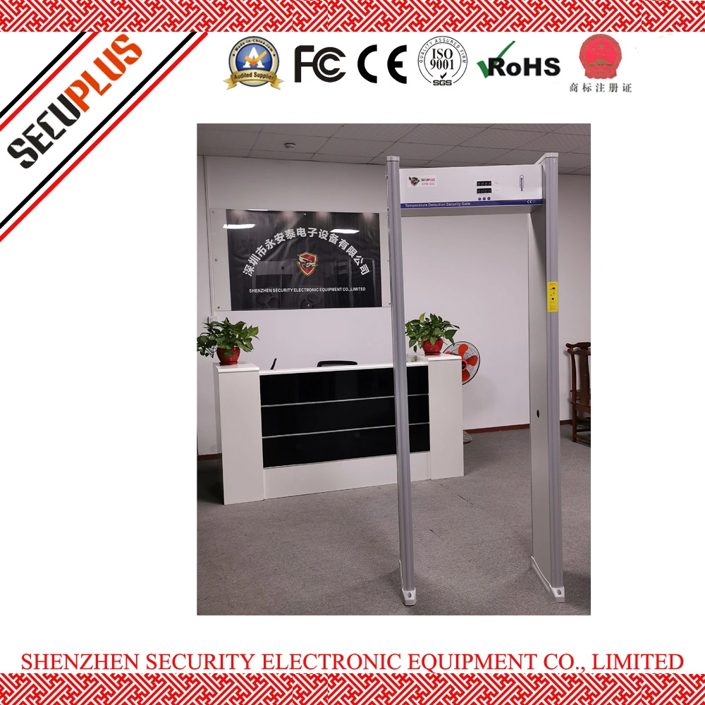 walk through metal detector with body temperature sensor high Sensitivity metal detector