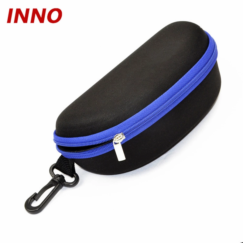 Inno-E042 Manufacturer Wholesale/Supplier Eco-Friendly Knitted Fabric Colour Zipper EVA Eyewear Case for Sunglasses, Custom Logo