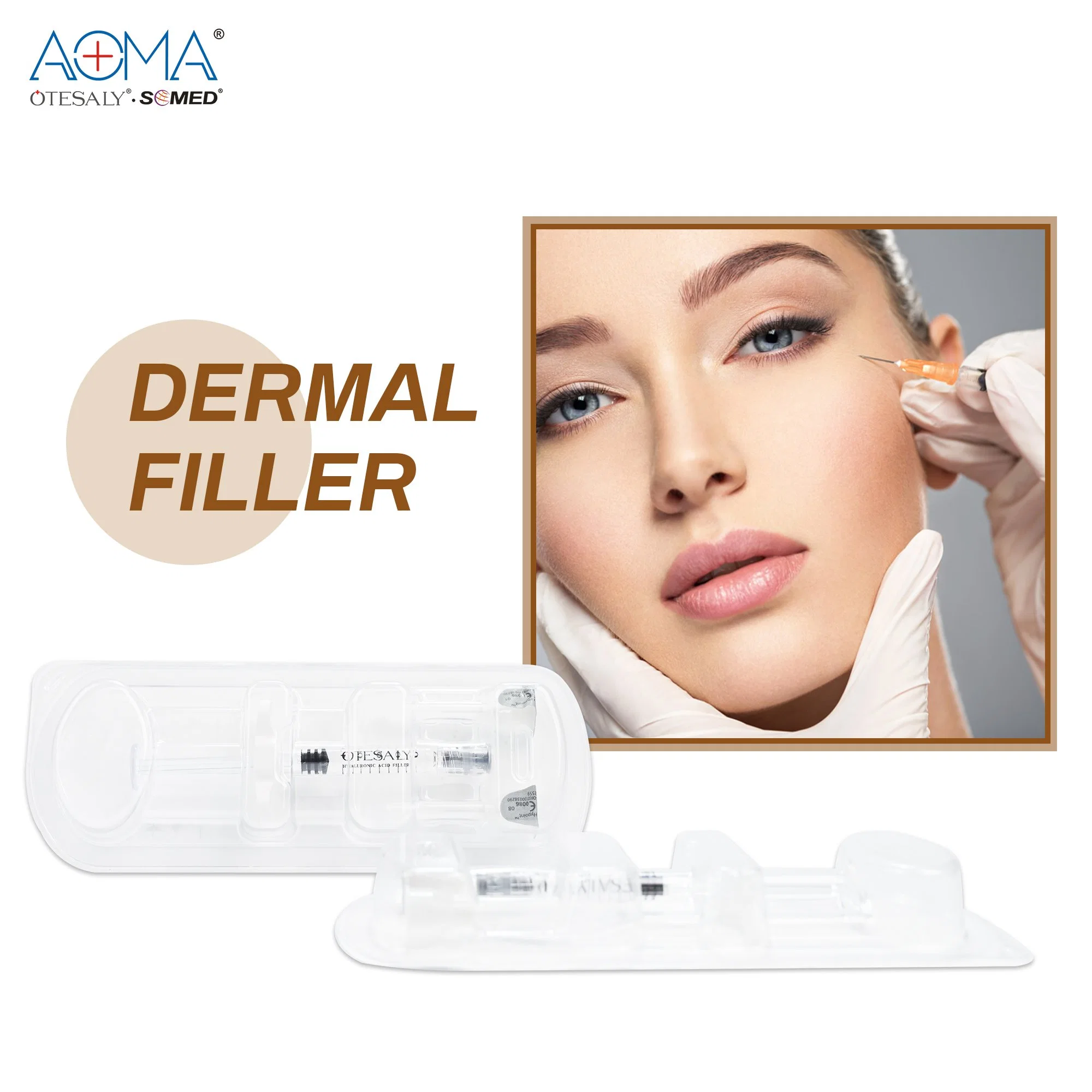 Otesaly 1ml ácido Hialurónico líneas profundas Dermal Filler Cross ligado La piel facial Inyecciónc