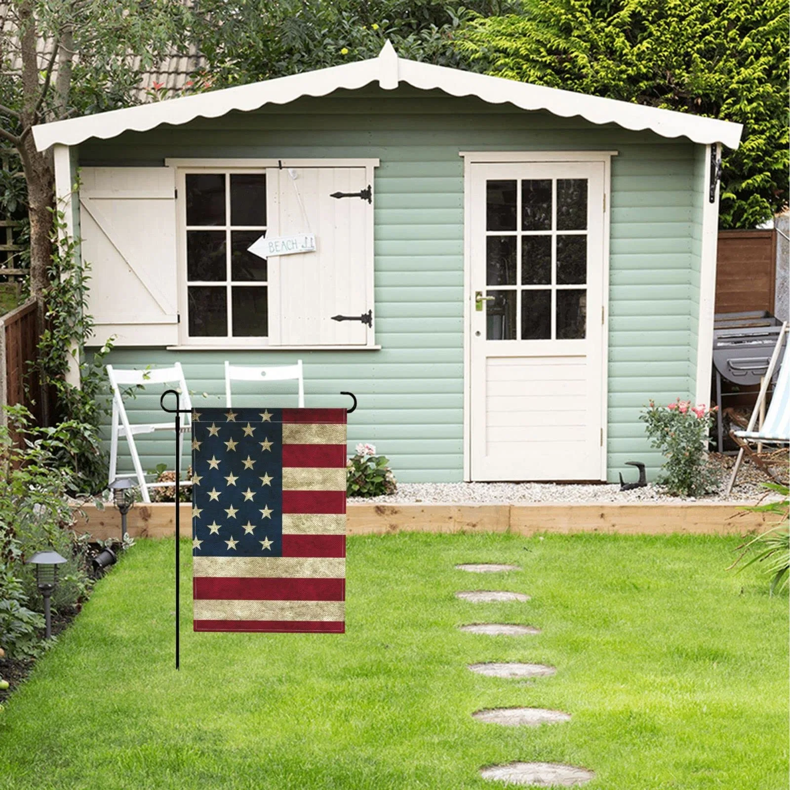 American Flag USA Garden Flag 12 X 18 Patriotic Double Sided Small American Flags for Yard