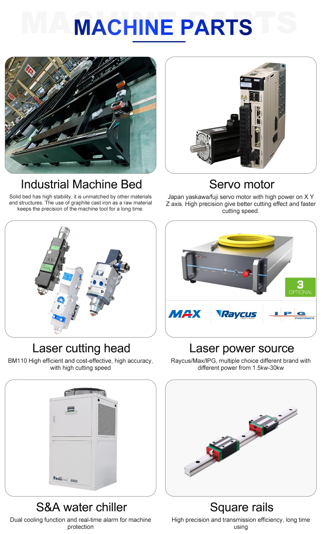 Vente à chaud machine de découpe au laser de métal machine industrielle de découpe au laser Équipement