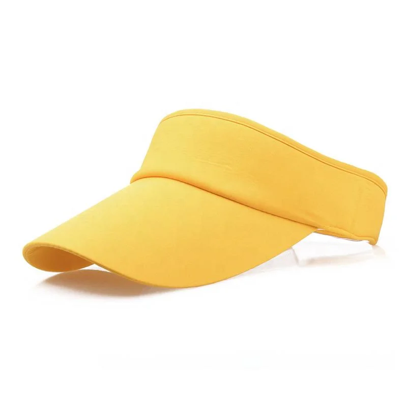 Custom Summer Visor Cap Printed Logo Health Care Fabric Closed Sports Strap Visor