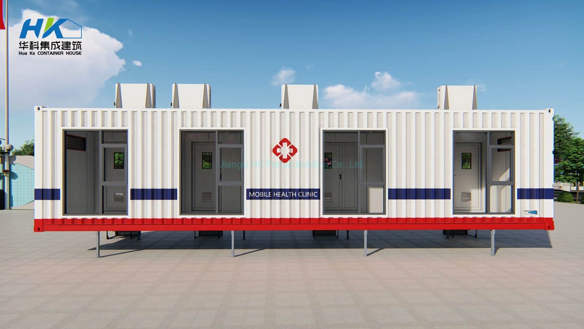 Temporary Mobile Prefabricated Portable Isolation Room Modular Container Medical Clinic/ Hospital