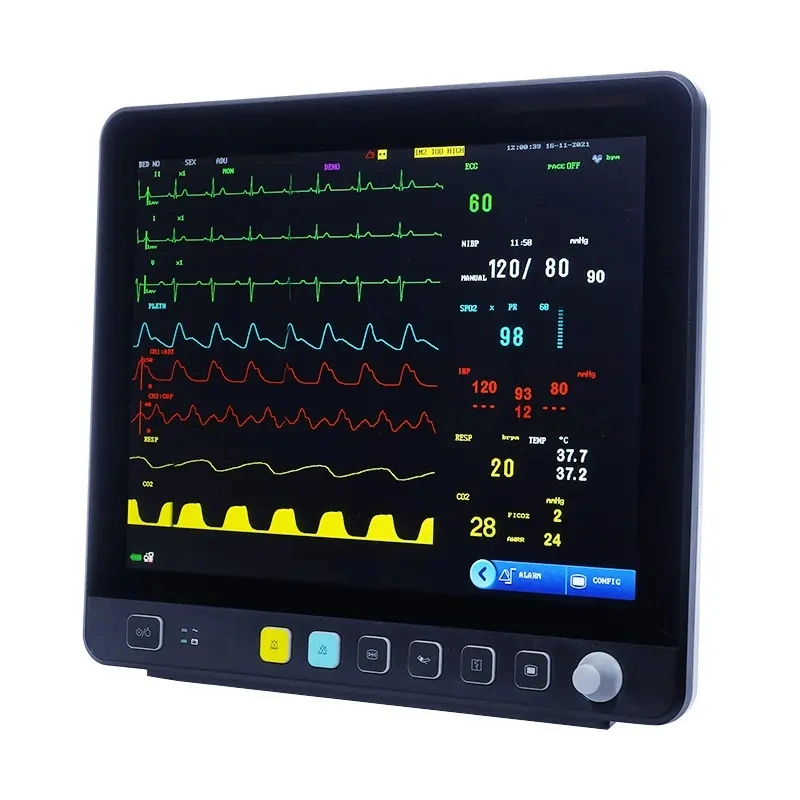 Sistema de Monitoreo Central Multi-Parameter ICU Monitor cardíaco Monitor de signos vitales del paciente (THR-IE15)