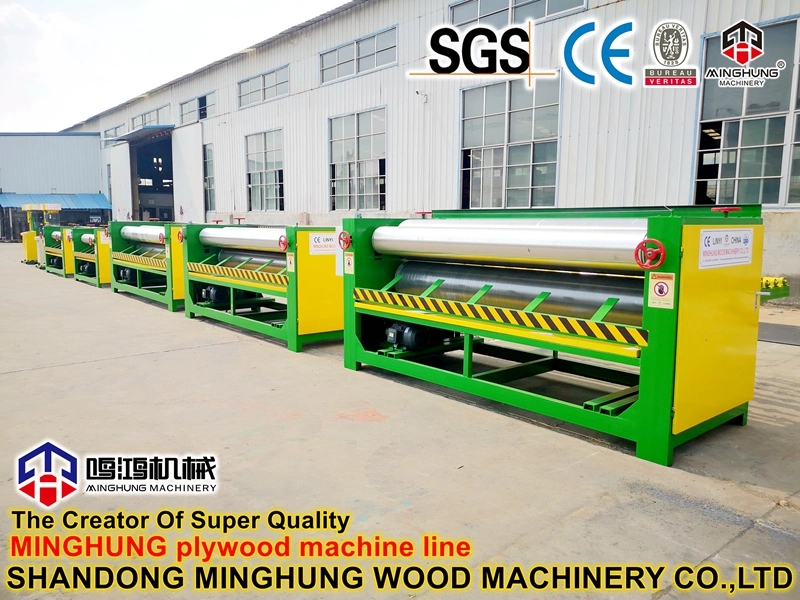 Plywood Roller Dispensing Gluing Machine for Applied Glue Plywood Veneer