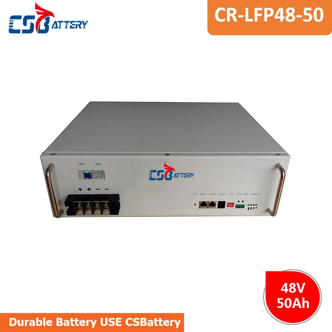 Csbattery 48V50ah long cycle de vie batterie LiFePO4 cycle profond Pack pour Telecom/Solar-Power-Storage/5 kwh/boo