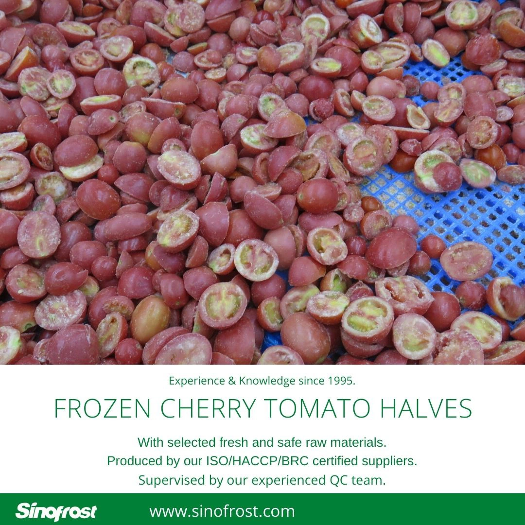 Good Quality, Frozen Cherry Tomato Halves, IQF Frozen Cherry Tomato Wholes, IQF Diced Cherry Tomato, Frozen Cherry Tomato Dices, IQF Cherry Tomato Halves