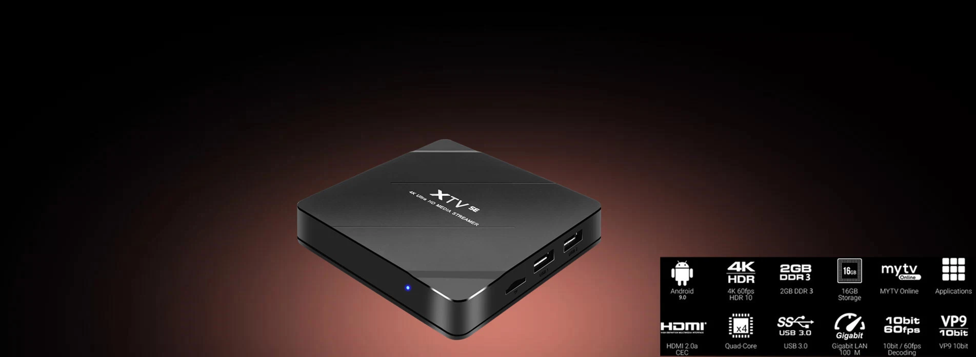 2020 Internet Tvbox Meeloplus Global TV Box Android 9,0 TV Box 2g 16g Ultra HD IPTV Set-Top-Box 4K